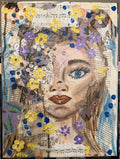 Mixed Media Floral Woman by Maggie Oates