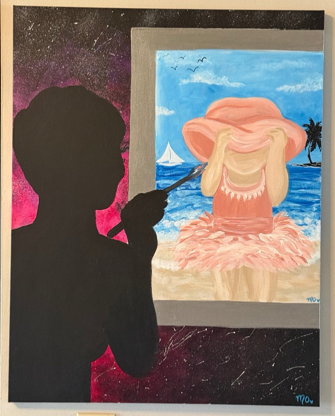 Flower Power — original acrylic painting by Maggie Oates