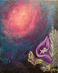 Cosmic Bloom — original acrylic painting by Maggie Oates