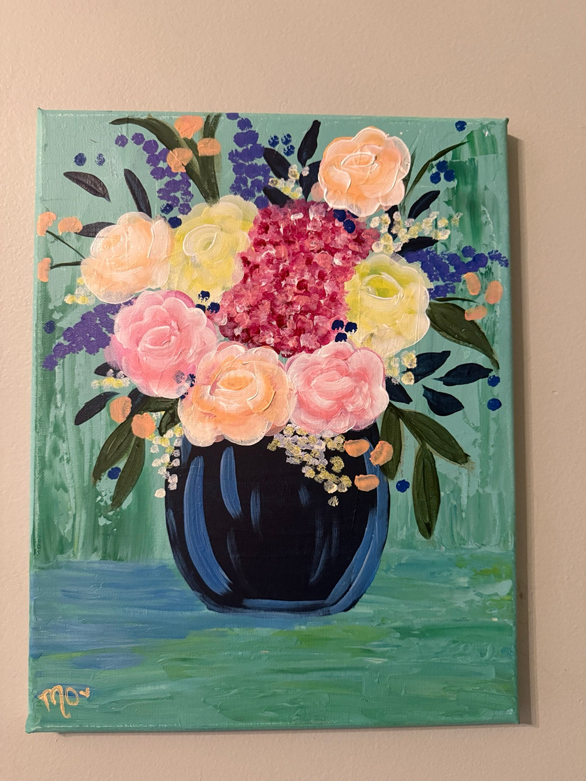 Spring Serenade, original acrylic painting 12 × 16 inches by Maggie Oates
